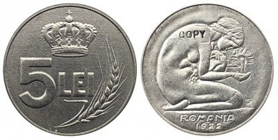 1921-Romania-5-Lei-COPY-coins-23mm-Three-types-Copper-nickel-nickel-brass .jpg